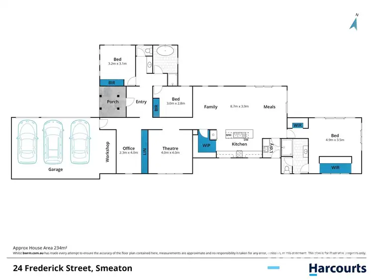 Floorplan of Homely house listing, 20 Frederick Street, Smeaton VIC 3364