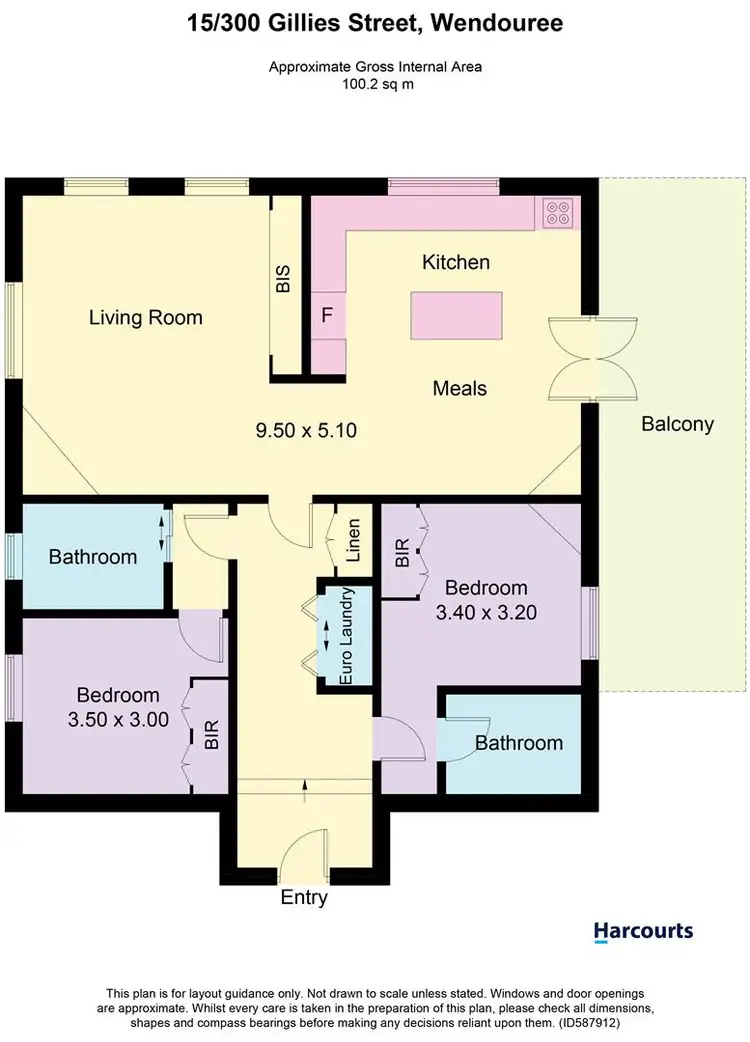 Floorplan of Homely apartment listing, 15/300 Gillies Street, Wendouree VIC 3355