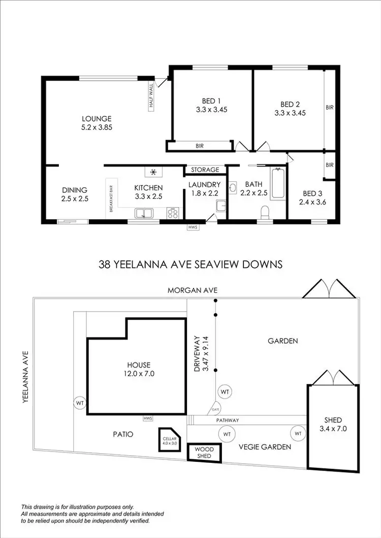 Floorplan of Homely house listing, 38 Yeelanna Avenue, Seaview Downs SA 5049