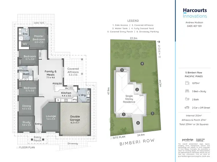 Floorplan of Homely house listing, 5 Bimberi Row, Pacific Pines QLD 4211