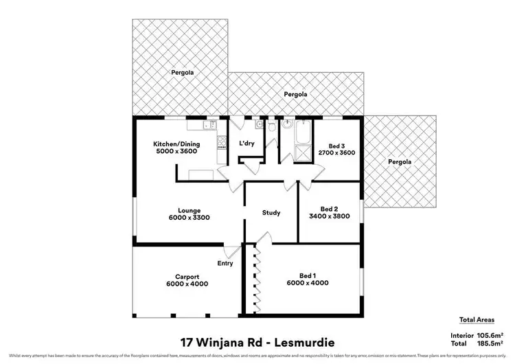 Floorplan of Homely house listing, 17 Winjana Road, Lesmurdie WA 6076