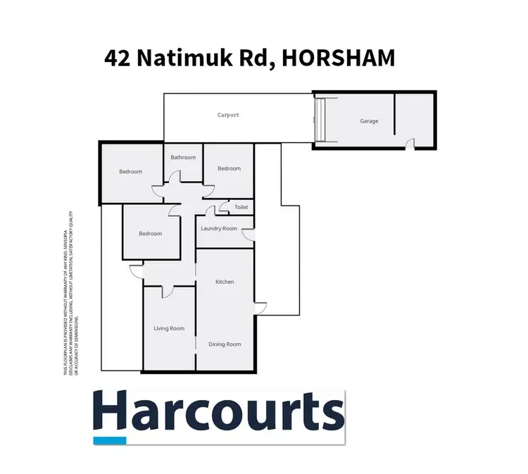 Floorplan of Homely house listing, 42 Natimuk Road, Horsham VIC 3400