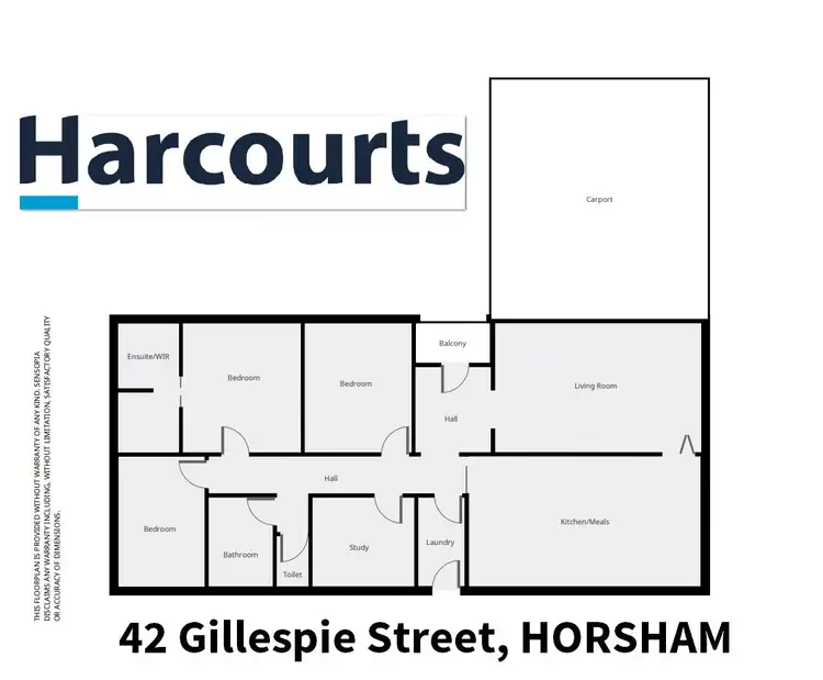 Floorplan of Homely house listing, 42 Gillespie Street, Horsham VIC 3400