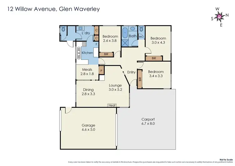 Floorplan of Homely house listing, 12 Willow Avenue, Glen Waverley VIC 3150
