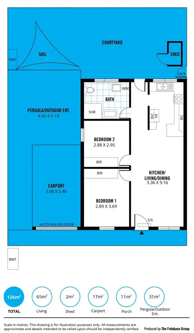 Floorplan of Homely unit listing, 7/12 Chapel Street, Campbelltown SA 5074
