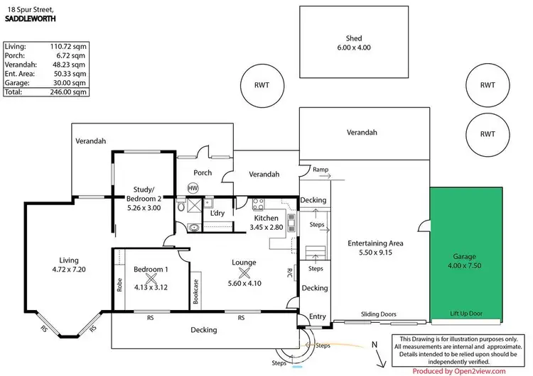Floorplan of Homely house listing, 18 Spur Street, Saddleworth SA 5413