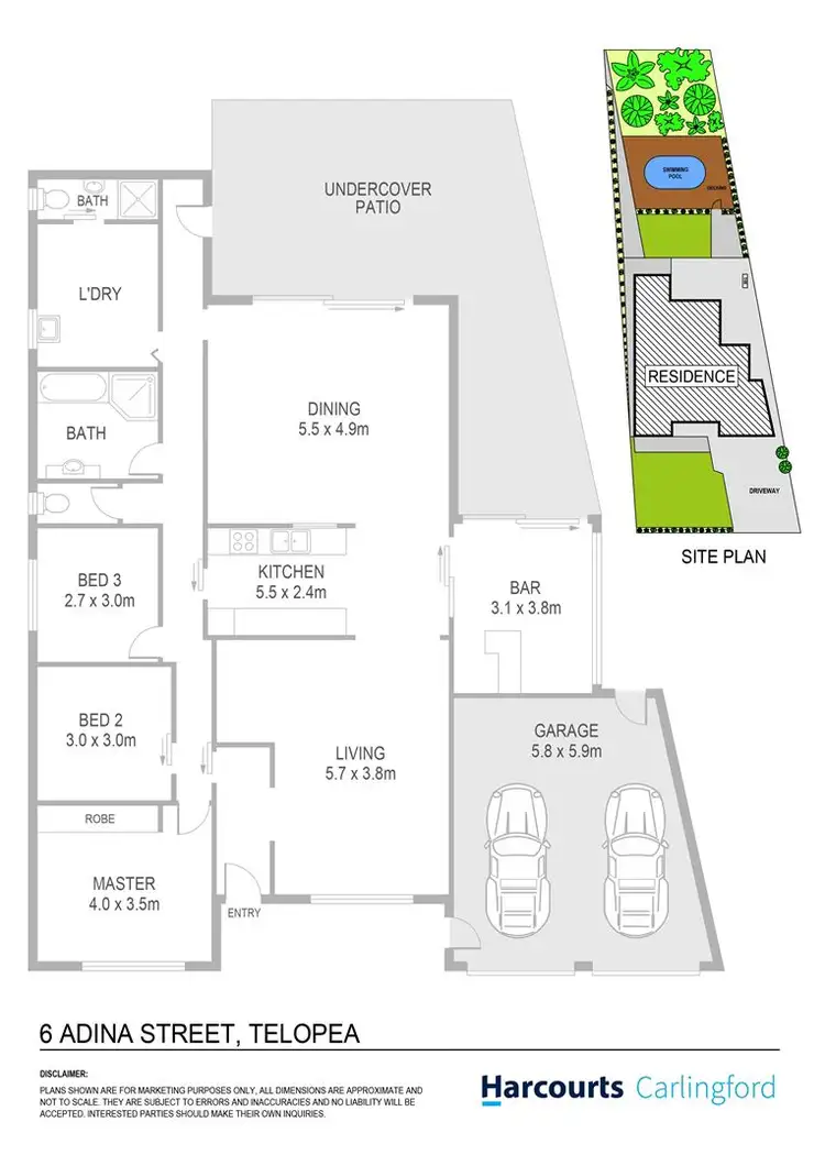 Floorplan of Homely house listing, 6 Adina Street, Telopea NSW 2117