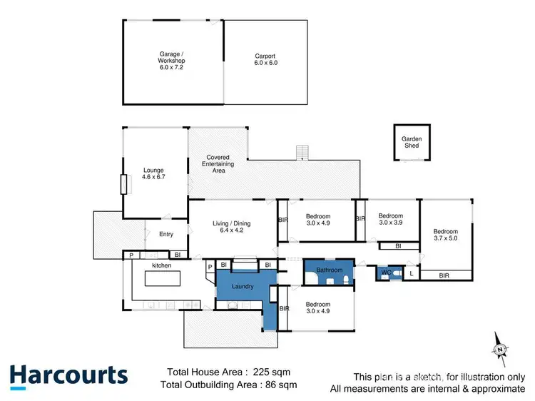 Floorplan of Homely house listing, 11 Greenhill Drive, Kingston TAS 7050