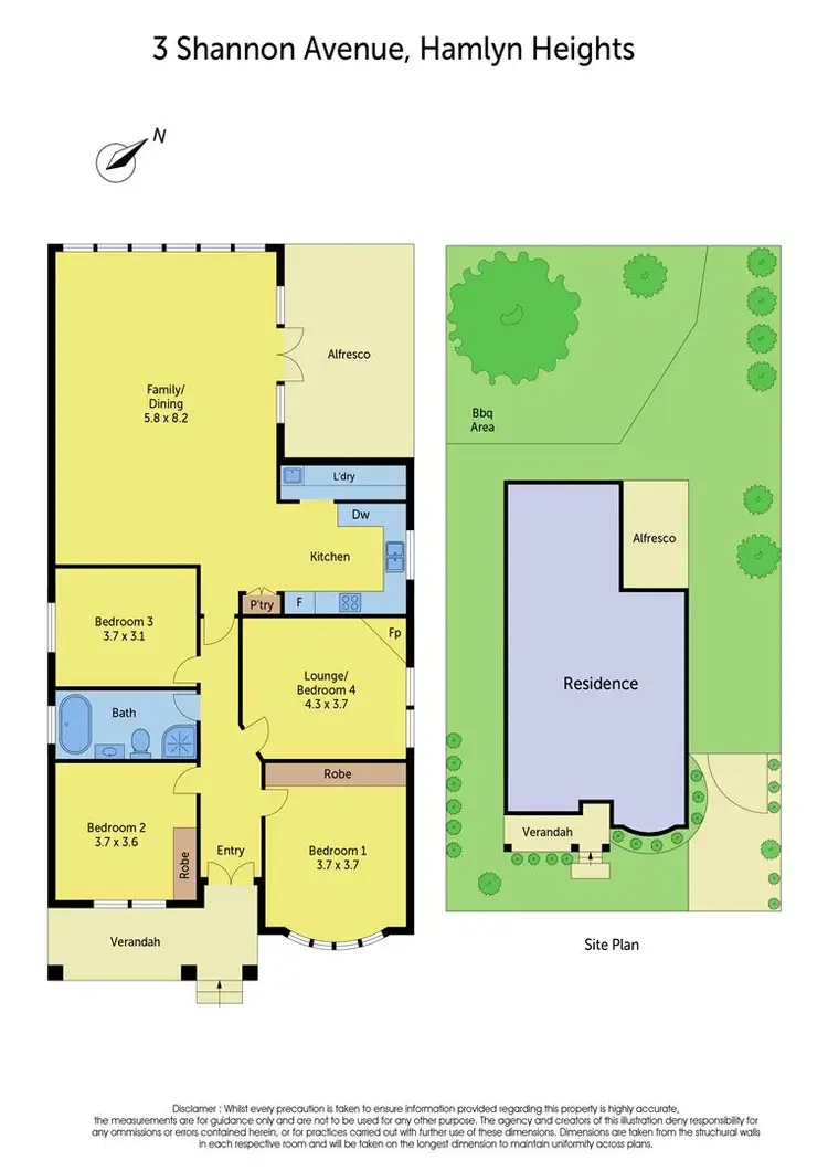 Floorplan of Homely house listing, 3 Shannon Avenue, Hamlyn Heights VIC 3215