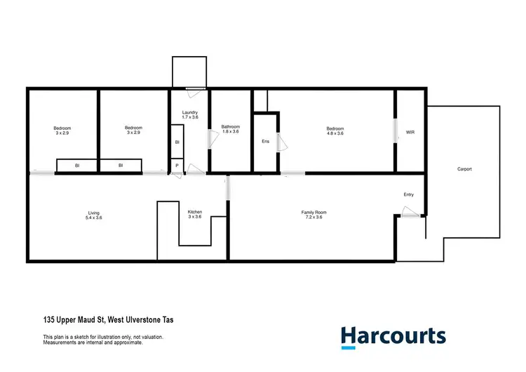 Floorplan of Homely house listing, 135 Upper Maud Street, West Ulverstone TAS 7315