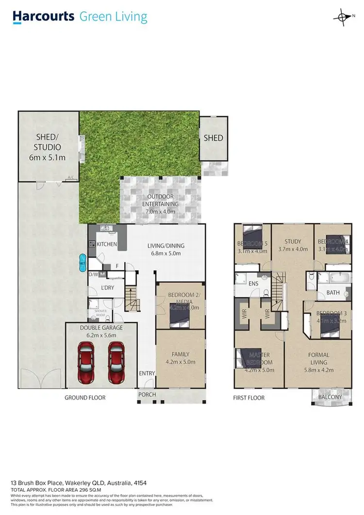 Floorplan of Homely house listing, 13 Brush Box Place, Wakerley QLD 4154
