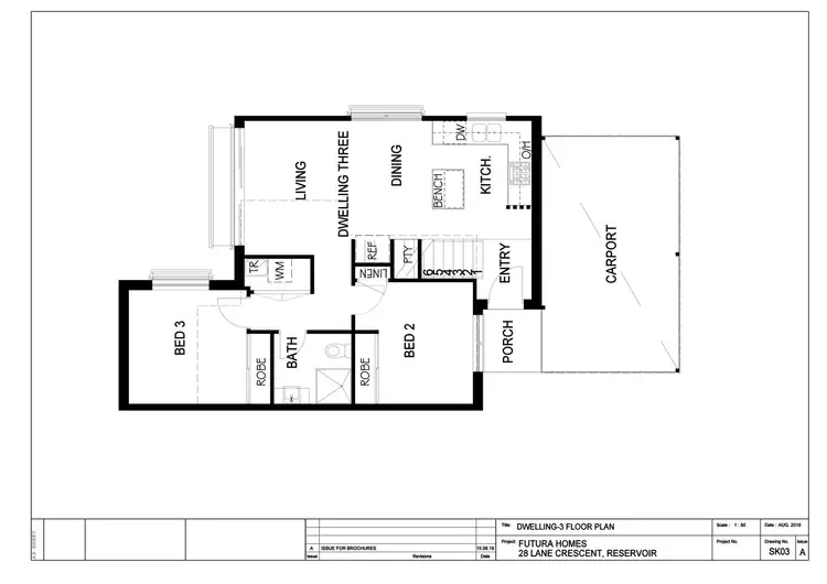 Floorplan of Homely townhouse listing, 2&3/28 Lane Crescent, Reservoir VIC 3073