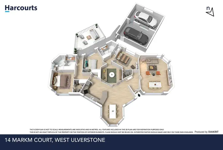 Floorplan of Homely house listing, 14 Markm Court, West Ulverstone TAS 7315