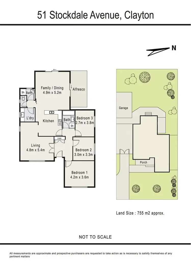 Floorplan of Homely house listing, 51 Stockdale Avenue, Clayton VIC 3168