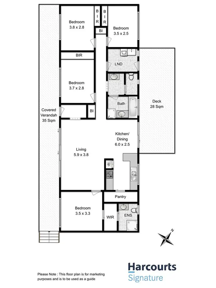Floorplan of Homely house listing, 62 Landermere Drive, Honeywood TAS 7017
