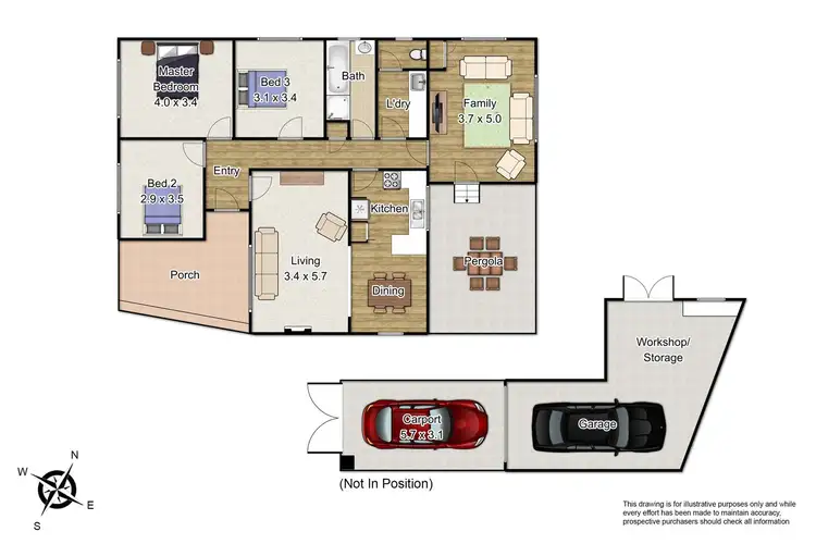 Floorplan of Homely house listing, 15 Jennings Street, Noble Park VIC 3174