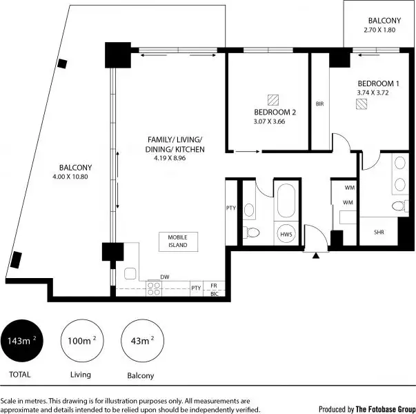 Floorplan of Homely apartment listing, 409/6-8 Wirra Drive, New Port SA 5015