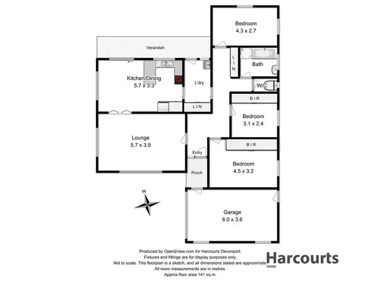 Floorplan of Homely house listing, 14 Roberts Court, Devonport TAS 7310