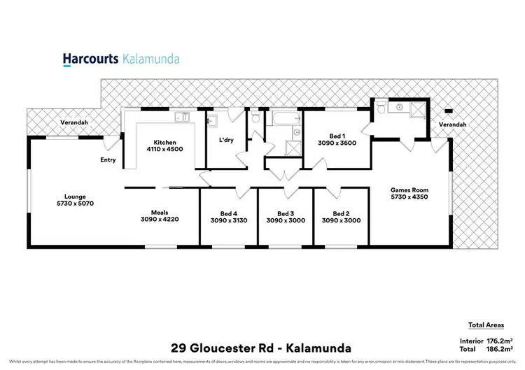 Floorplan of Homely house listing, 29 Gloucester Road, Kalamunda WA 6076