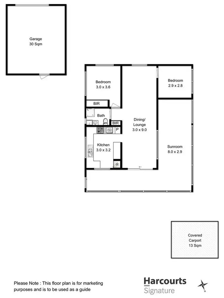 Floorplan of Homely house listing, 9 Cox Drive, Dennes Point TAS 7150