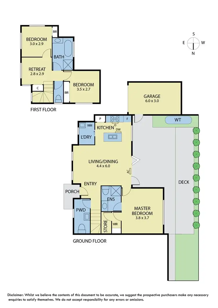 Floorplan of Homely townhouse listing, 2/4 Islay Court, Mount Waverley VIC 3149