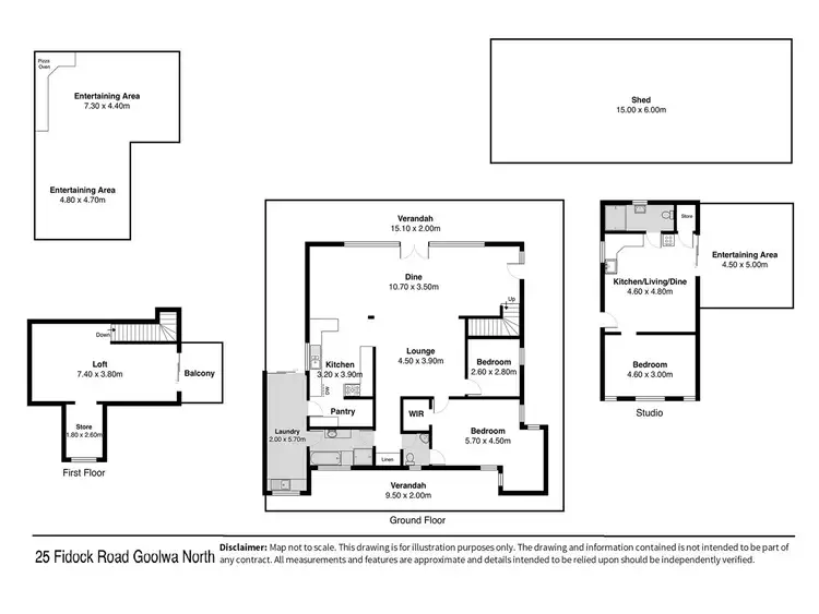 Floorplan of Homely house listing, 25 Fidock Road, Goolwa North SA 5214