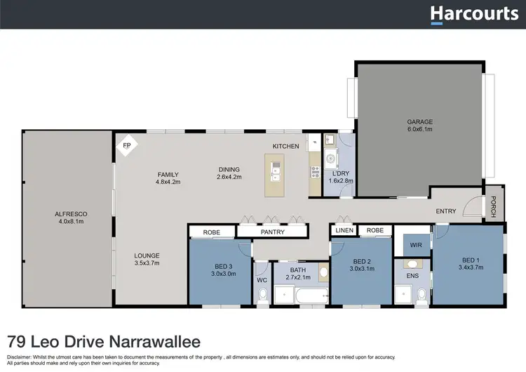 Floorplan of Homely house listing, 79 Leo Drive, Narrawallee NSW 2539