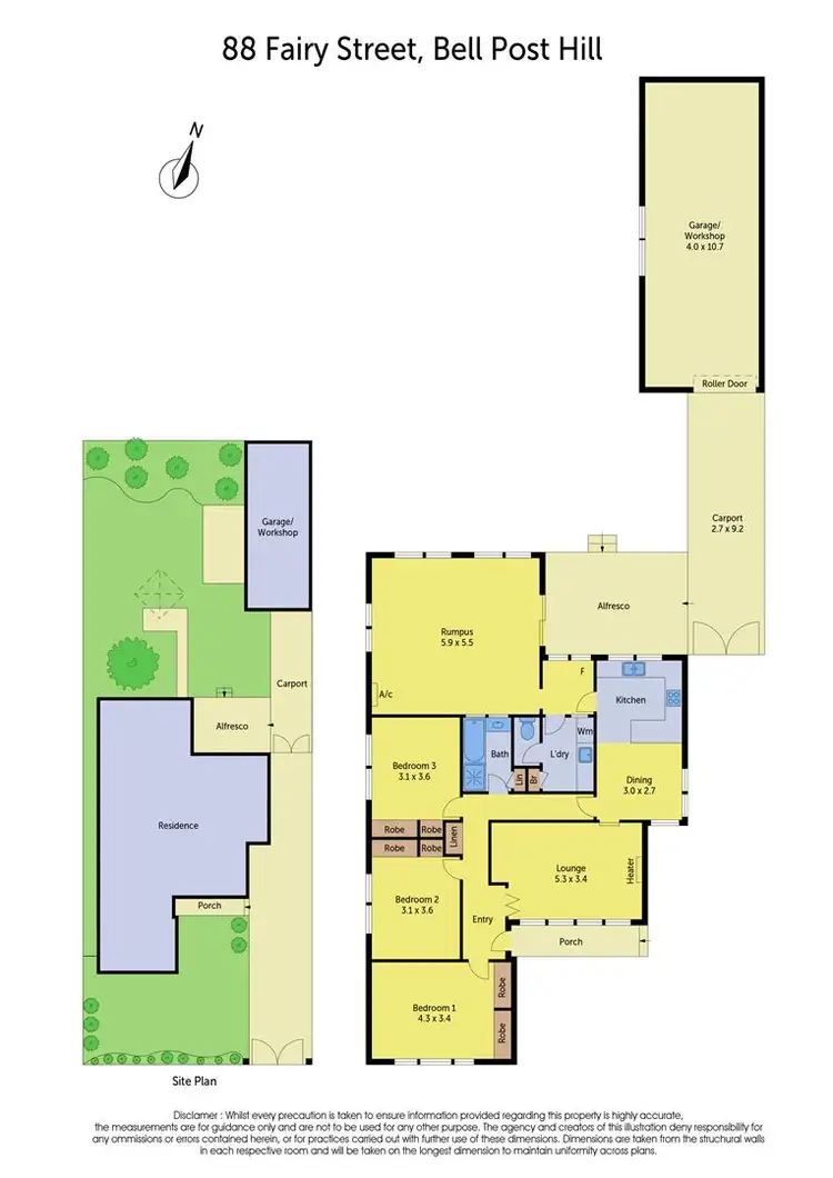 Floorplan of Homely house listing, 88 Fairy Street, Bell Post Hill VIC 3215