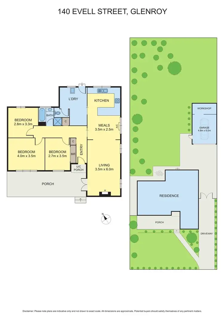 Floorplan of Homely house listing, 140 Evell Street, Glenroy VIC 3046