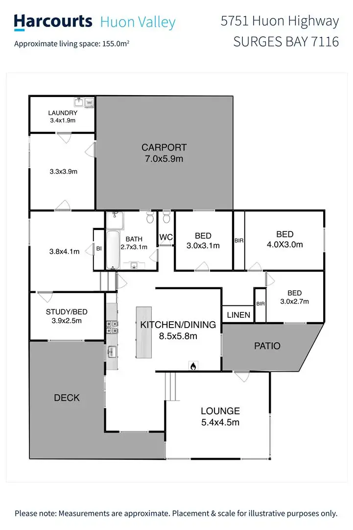 Floorplan of Homely house listing, 5751 Huon Highway, Surges Bay TAS 7116