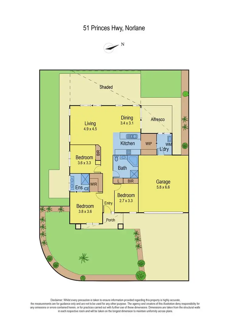 Floorplan of Homely house listing, 51 Princes Highway, Norlane VIC 3214
