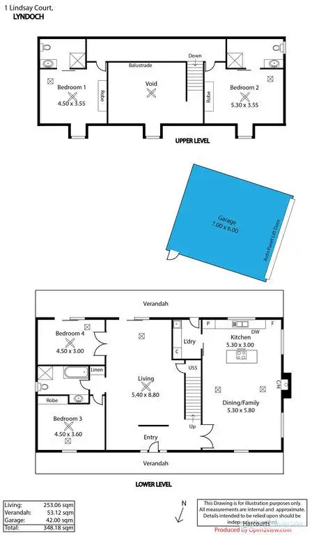 Floorplan of Homely house listing, 1 Lindsay Court, Lyndoch SA 5351