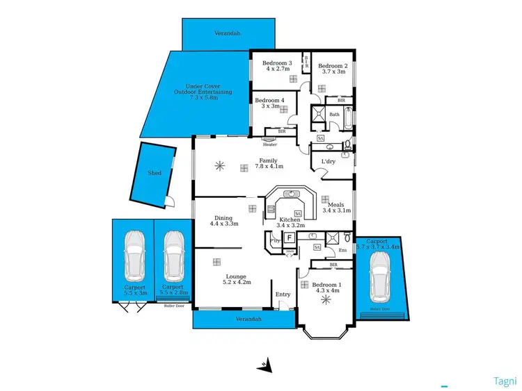 Floorplan of Homely house listing, 51 Barton Drive, Trott Park SA 5158
