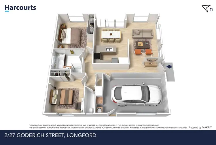 Floorplan of Homely unit listing, 2/27 Goderich Street, Longford TAS 7301