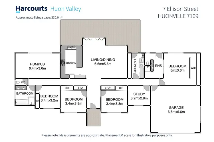 Floorplan of Homely house listing, 7 Ellison Street, Huonville TAS 7109