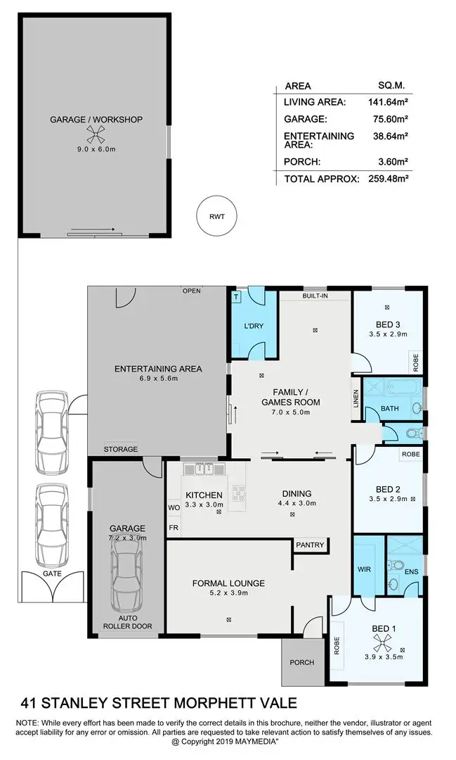Floorplan of Homely house listing, 41 Stanley Street, Morphett Vale SA 5162