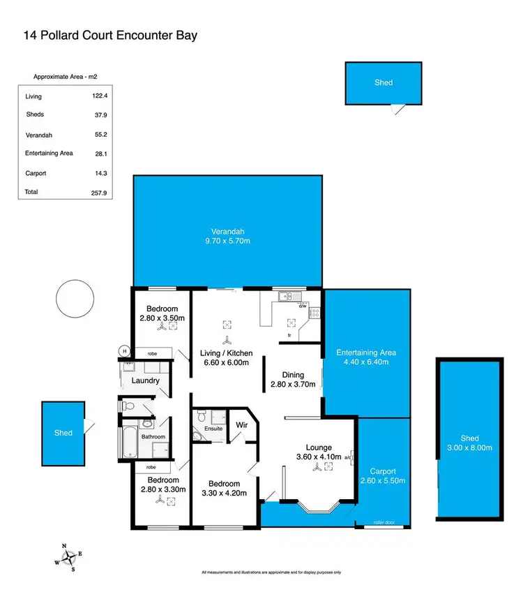 Floorplan of Homely house listing, 14 Pollard Court, Encounter Bay SA 5211