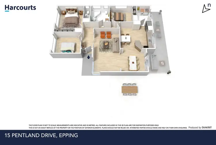 Floorplan of Homely house listing, 15 Pentland Drive, Epping VIC 3076