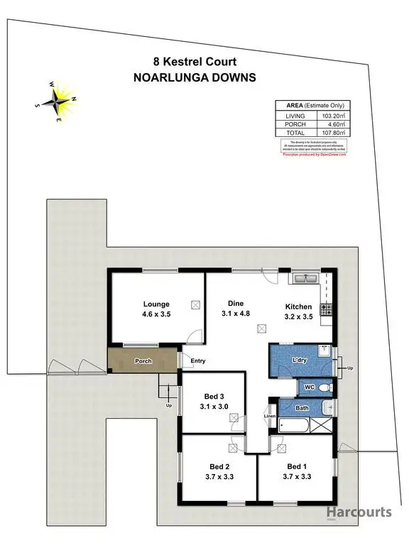 Floorplan of Homely house listing, 8 Kestrel Court, Noarlunga Downs SA 5168