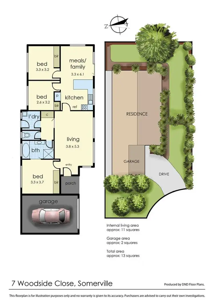 Floorplan of Homely house listing, 7 Woodside Close, Somerville VIC 3912
