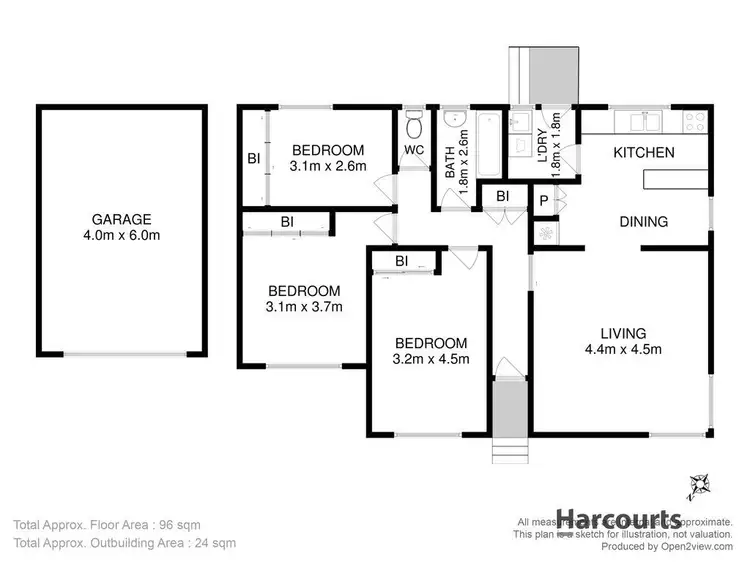 Floorplan of Homely house listing, 62 Benjamin Terrace, New Norfolk TAS 7140