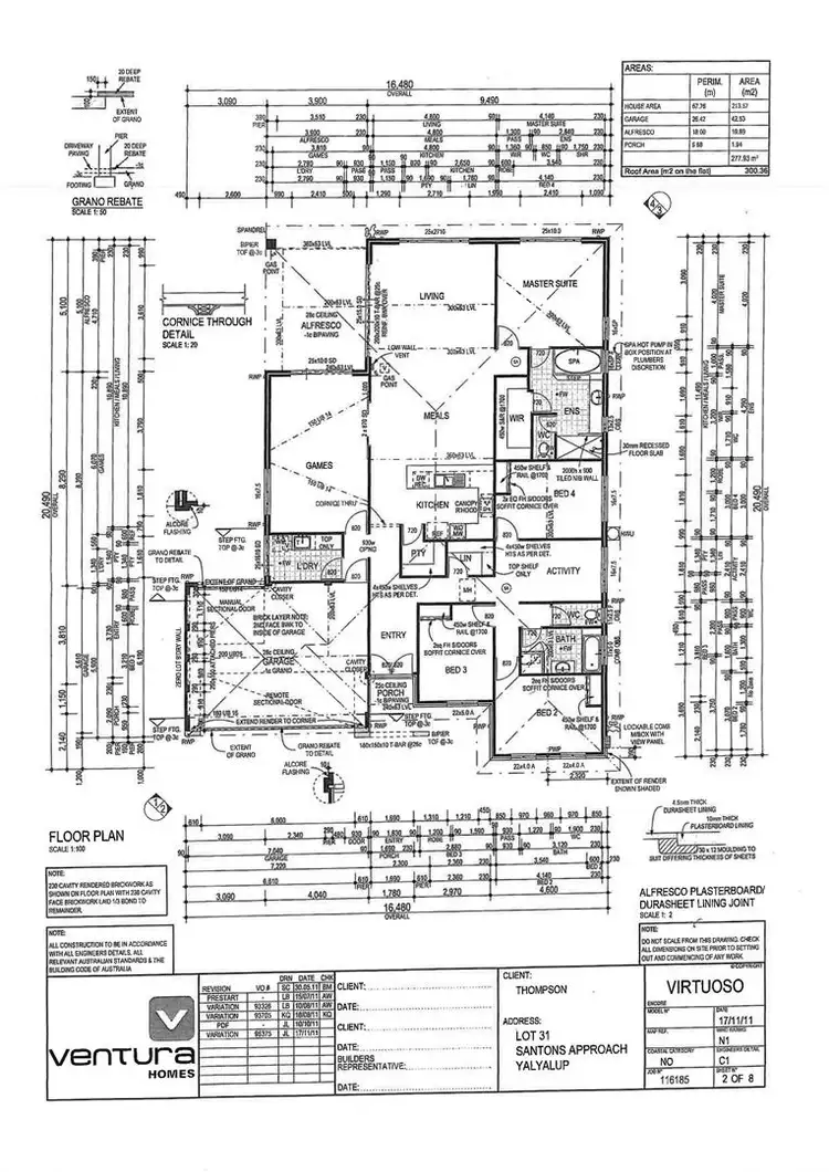 Floorplan of Homely house listing, 36 Santons Approach, Yalyalup WA 6280