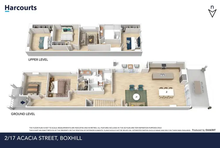Floorplan of Homely townhouse listing, 2/17 Acacia Street, Box Hill VIC 3128