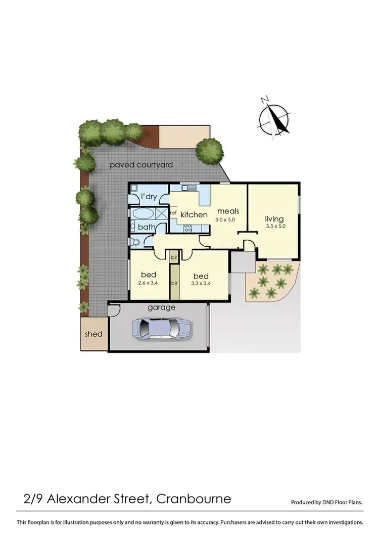 Floorplan of Homely unit listing, 2/9 Alexander Street, Cranbourne VIC 3977