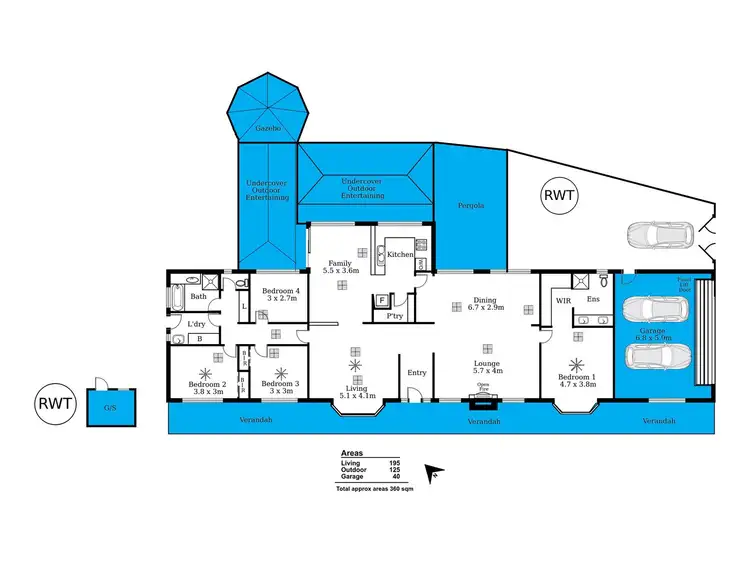 Floorplan of Homely house listing, 2 Rosella Close, Flagstaff Hill SA 5159