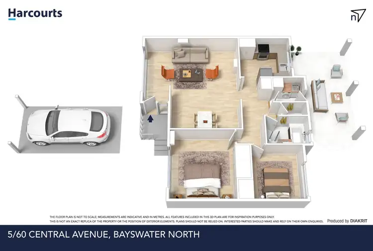 Floorplan of Homely unit listing, 5/60 Central Avenue, Bayswater North VIC 3153