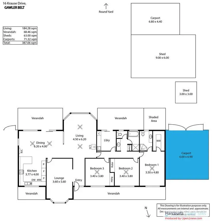 Floorplan of Homely house listing, 16 Krause Drive, Gawler Belt SA 5118
