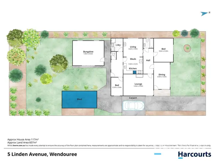 Floorplan of Homely house listing, 5 Linden Avenue, Wendouree VIC 3355