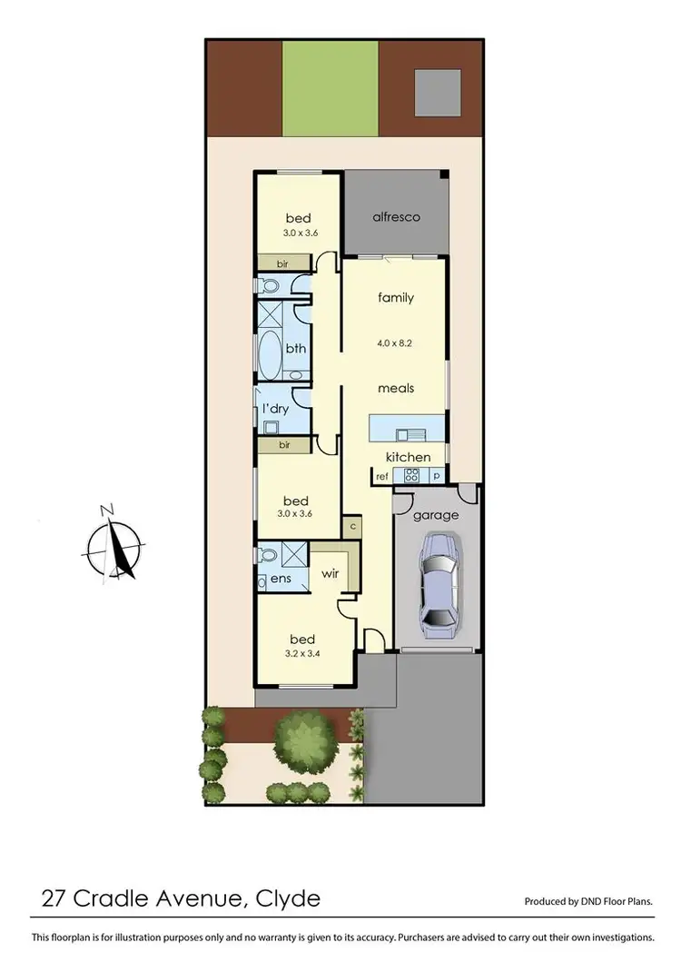 Floorplan of Homely house listing, 27 Cradle Avenue, Clyde VIC 3978
