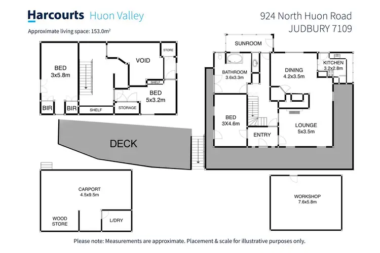 Floorplan of Homely house listing, 924 North Huon Road, Judbury TAS 7109